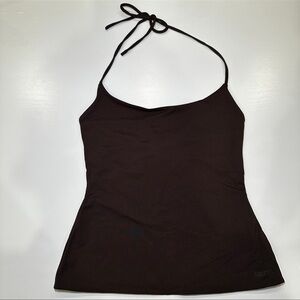 BRAND NEW Aritzia Dark Brown Halter Top